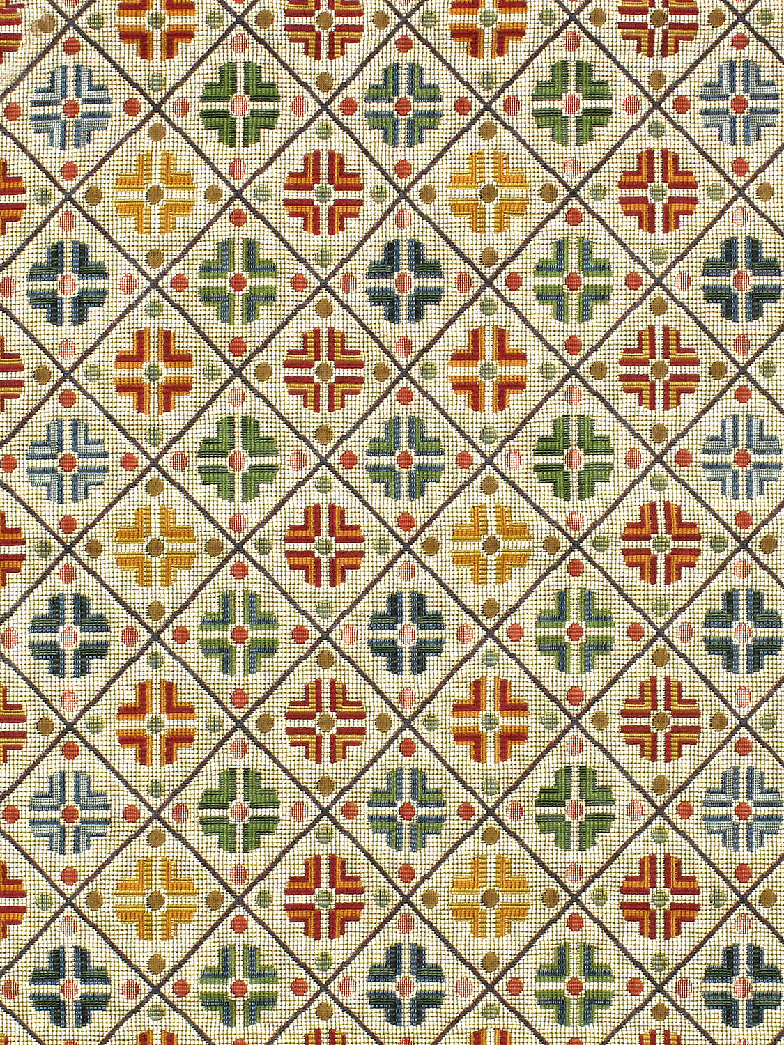 Kirov - Multi / Cream - Scalamandre Fabric