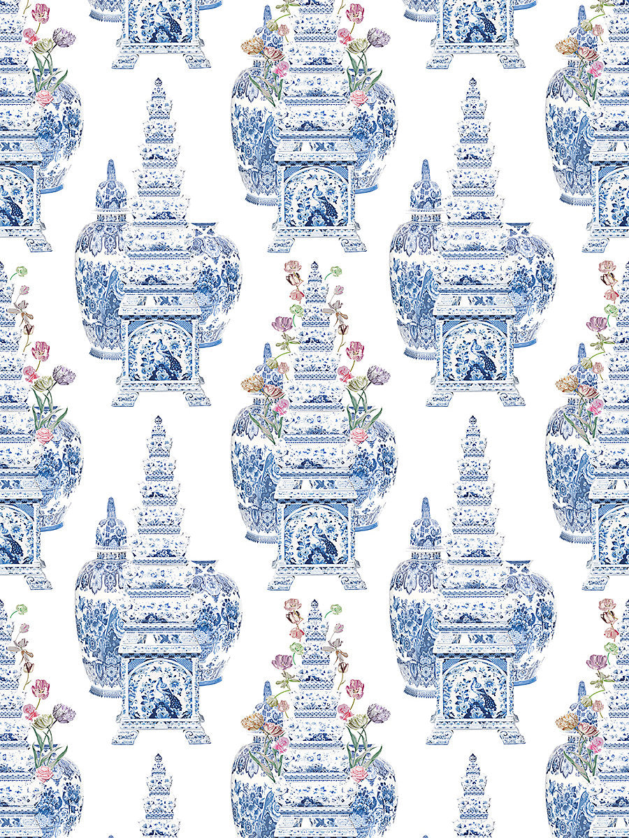 Masterpieces Tulip | Sheer - White - Scalamandre Fabric
