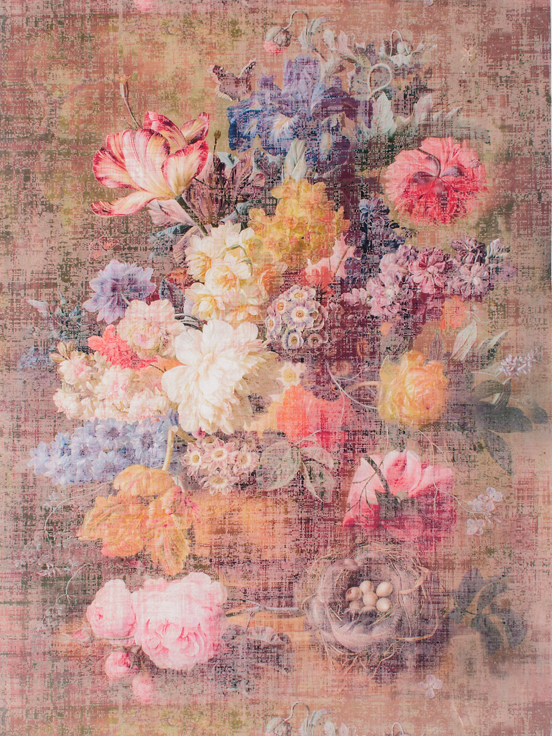 Still Life Printed Velvet - Vintage - Scalamandre Fabric