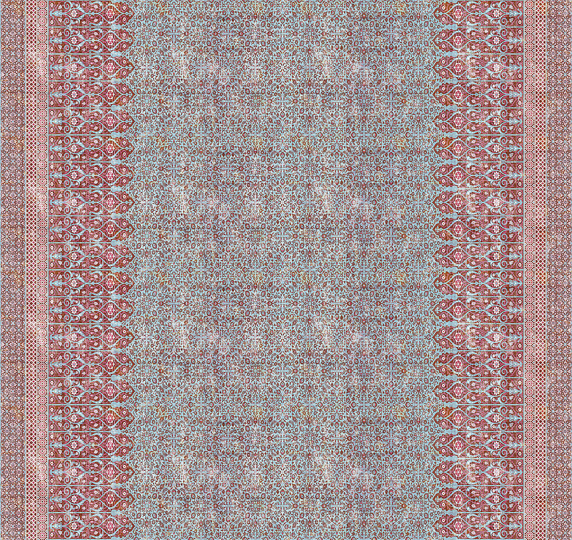 Sultan Printed Velvet - Red - Scalamandre Fabric