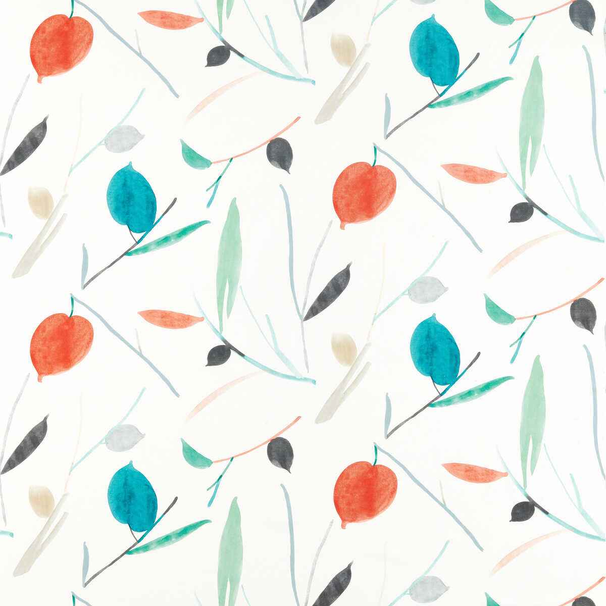 Oxalis-Pimento-Marine-Scion-Fabric - SCION Fabric