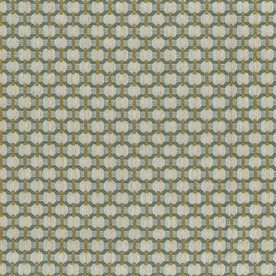 NC Bourton Weaves Loveden Duck Egg/Gold - Nina Campbell - NCF4610-06 Fabric - Nina Campbell Fabric