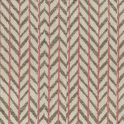 NC Bourton Weaves Fairford Taupe/Coral - Nina Campbell - NCF4611-01 Fabric