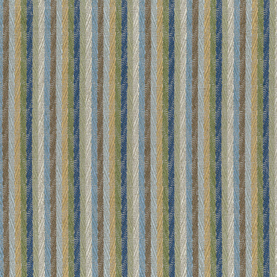 NC Bourton Weaves Popham Blue/Indigo/Sage - Nina Campbell - NCF4614-03 Fabric