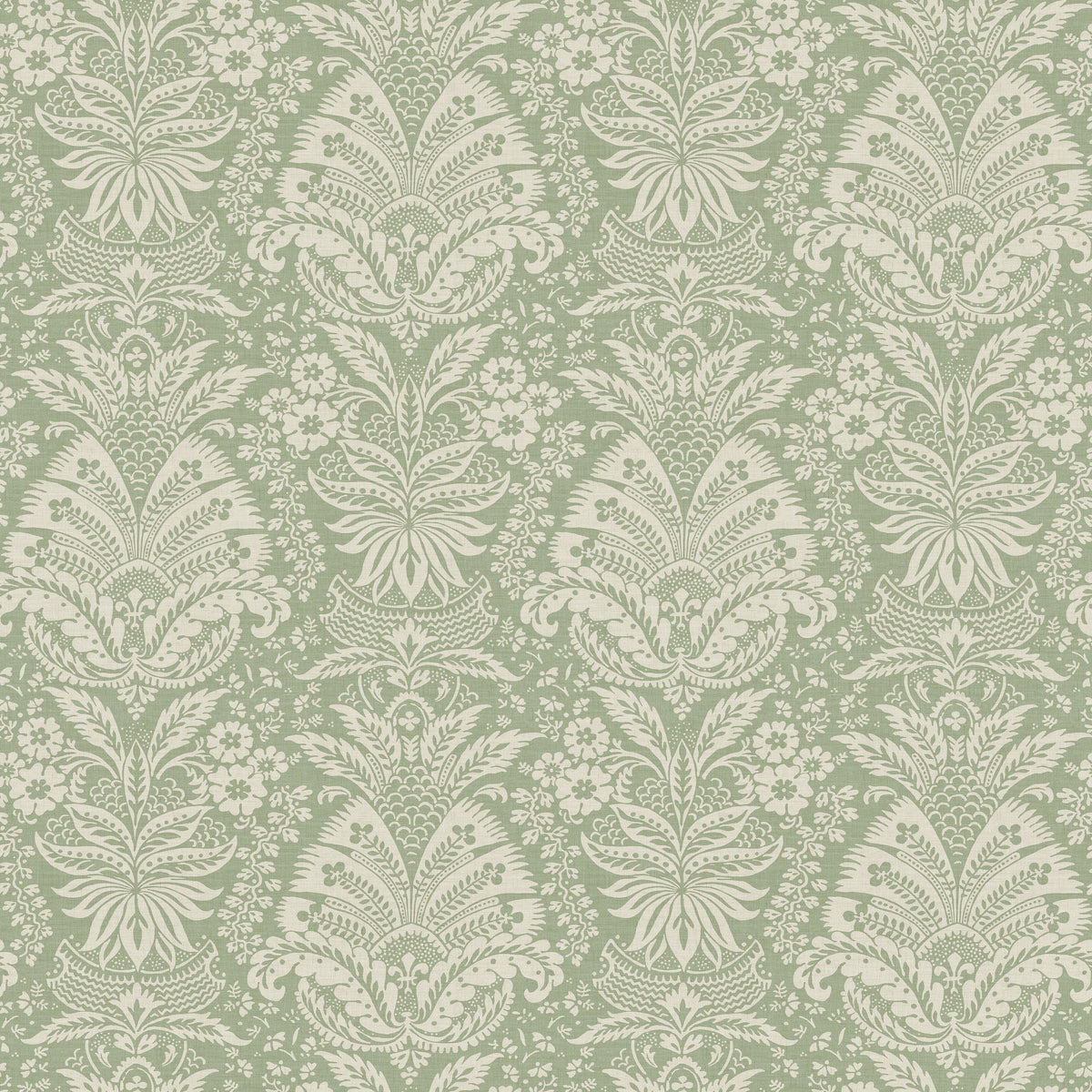 Bourton Damask Yellow Nina Campbell Dauphine wallpaper NCW4635-04