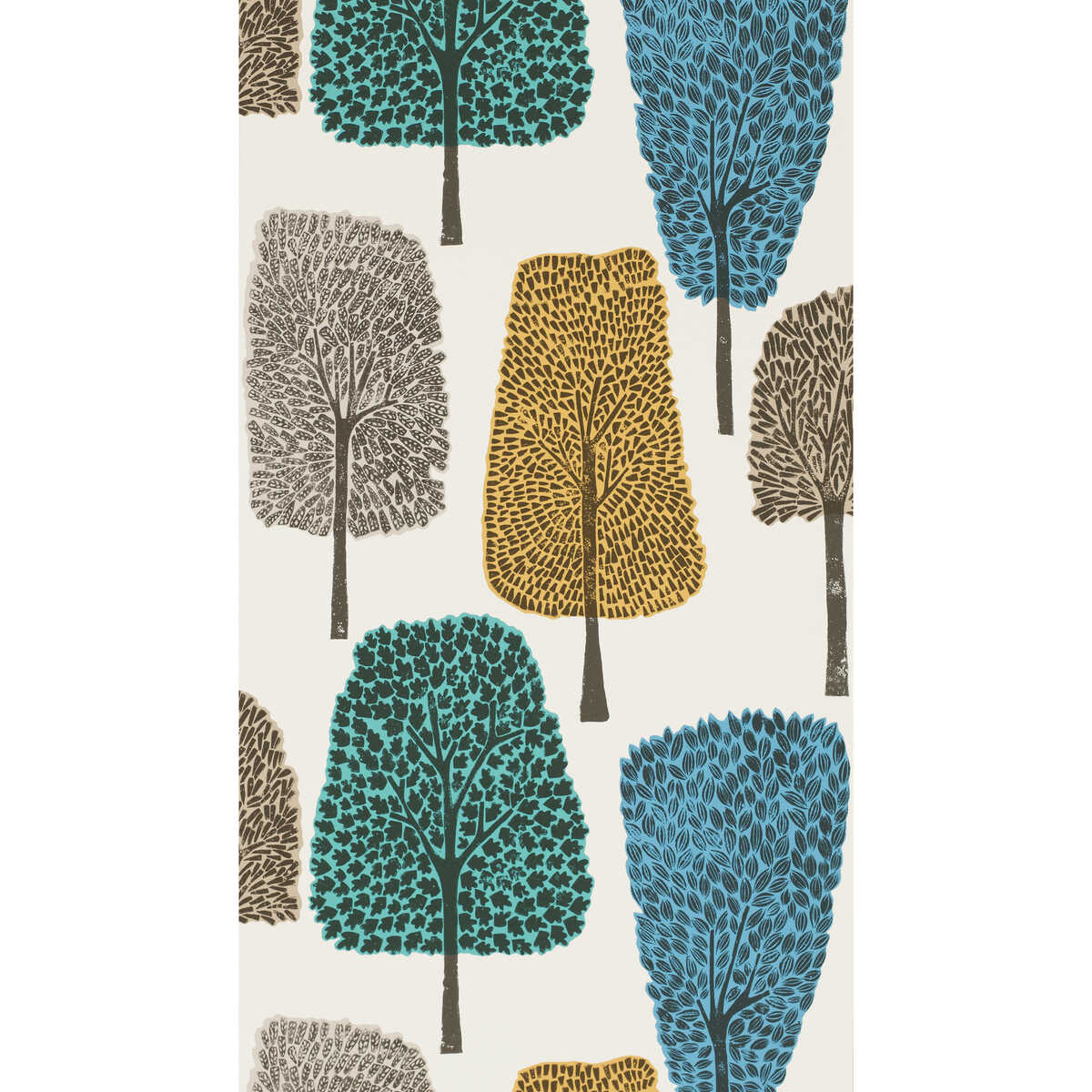 Cedar - Almond/Cobalt/Midnight - SCION Wallpaper