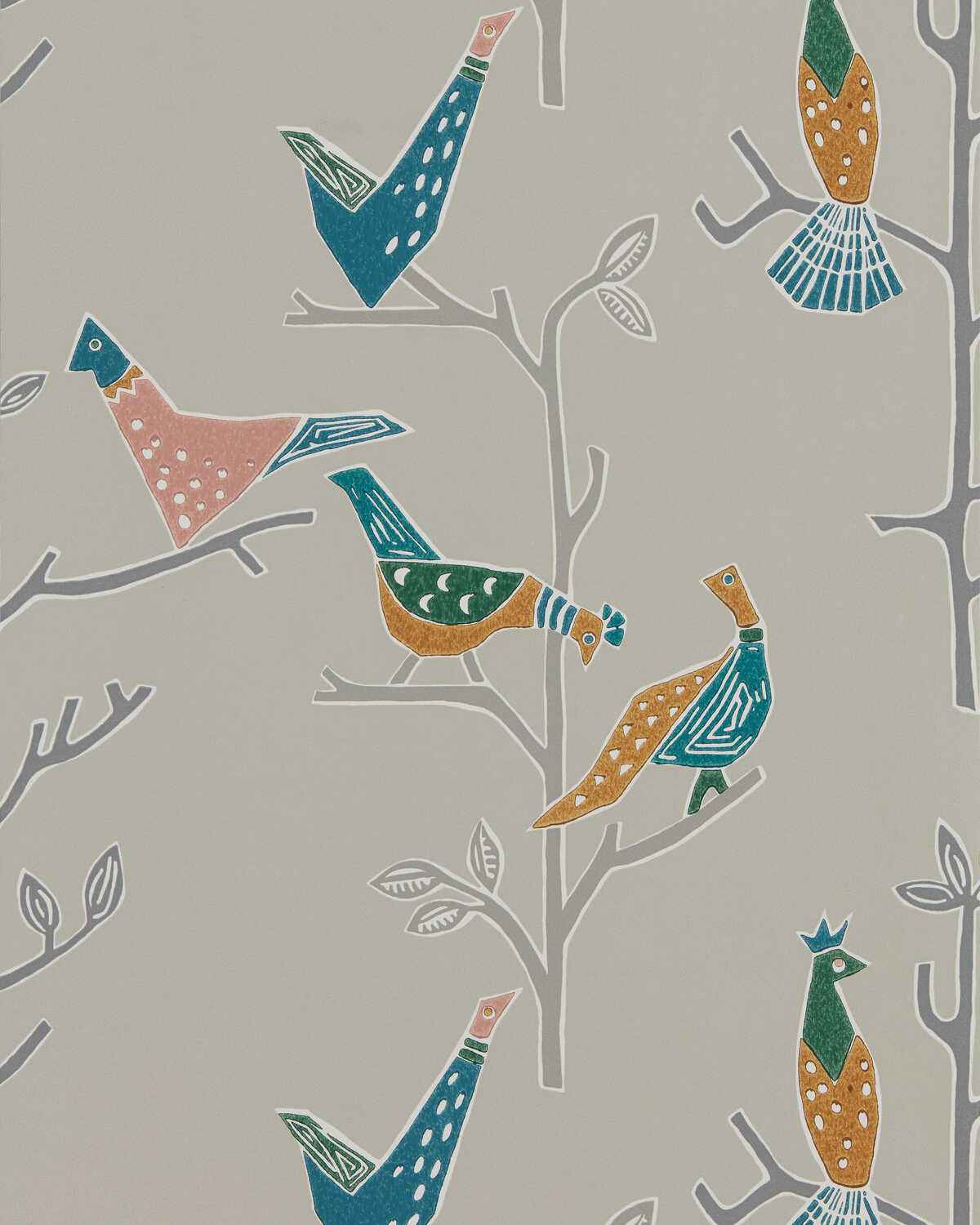 Passaro-Ginger-Teal-Scion-Wallpaper - SCION Wallpaper
