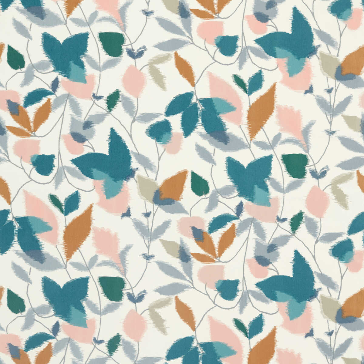 Akira - Ginger/Teal/Olive - SCION Fabric