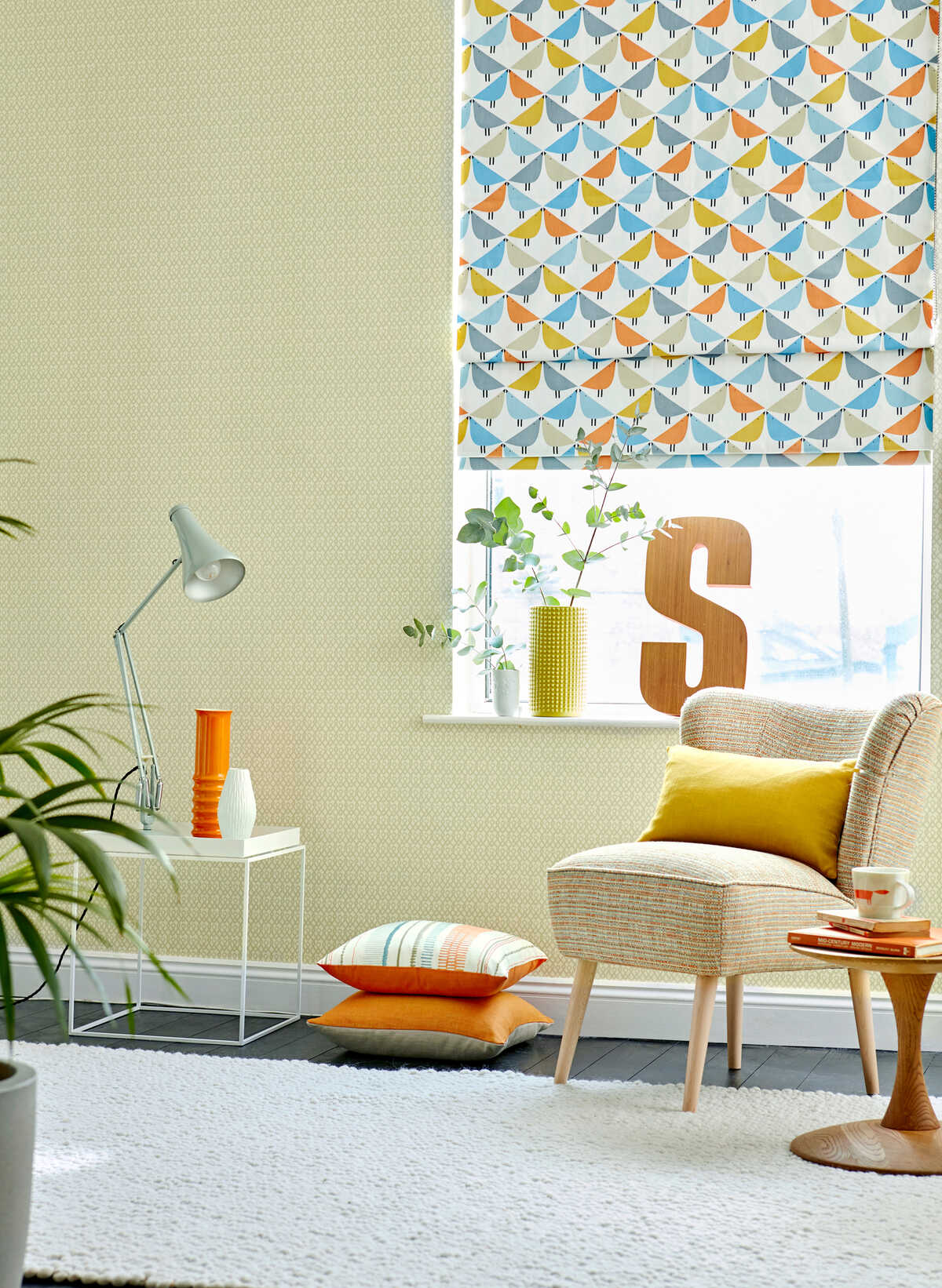 Lintu - Satsuma/Sky/Pebble - SCION Fabric