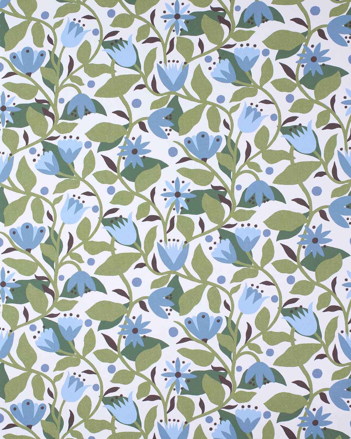 Dancing-Daisies-Wp-Cornflower-Scion-Wallpaper