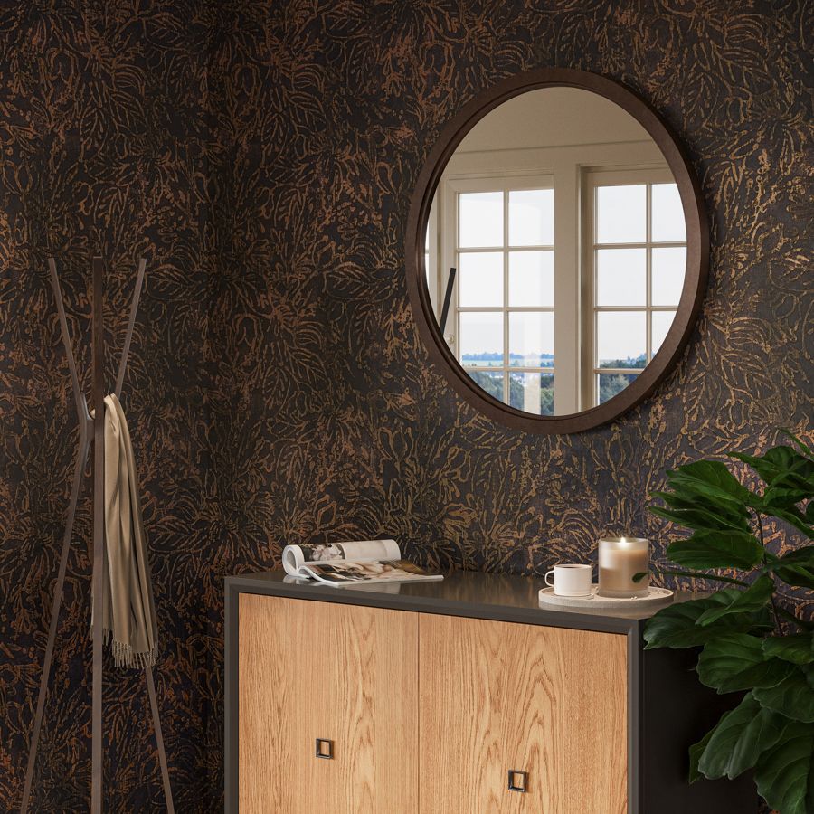 Flora - FRA-03 UMBER - Innovations Wallcovering