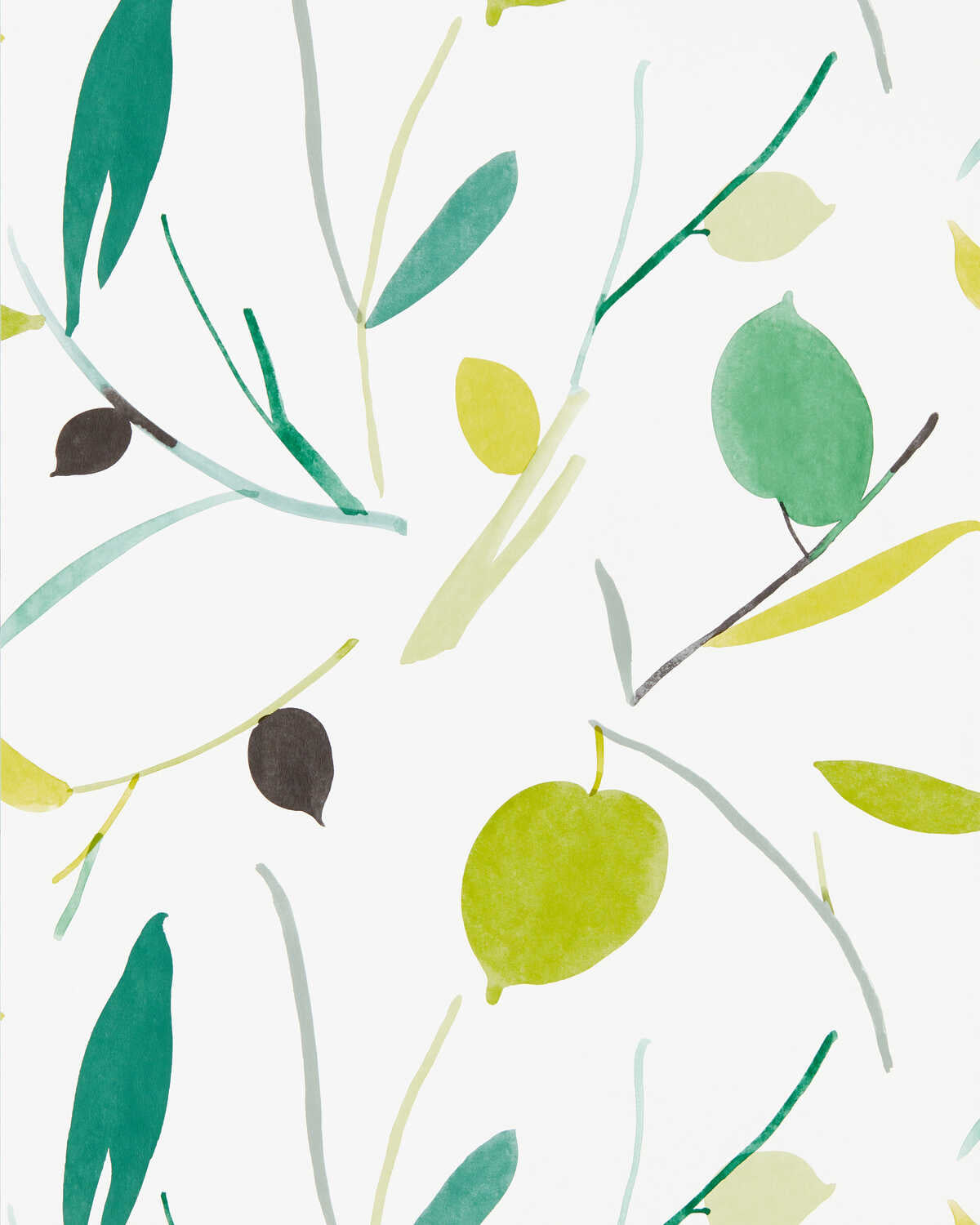 Oxalis Wp - Kiwi/Juniper - SCION Wallpaper