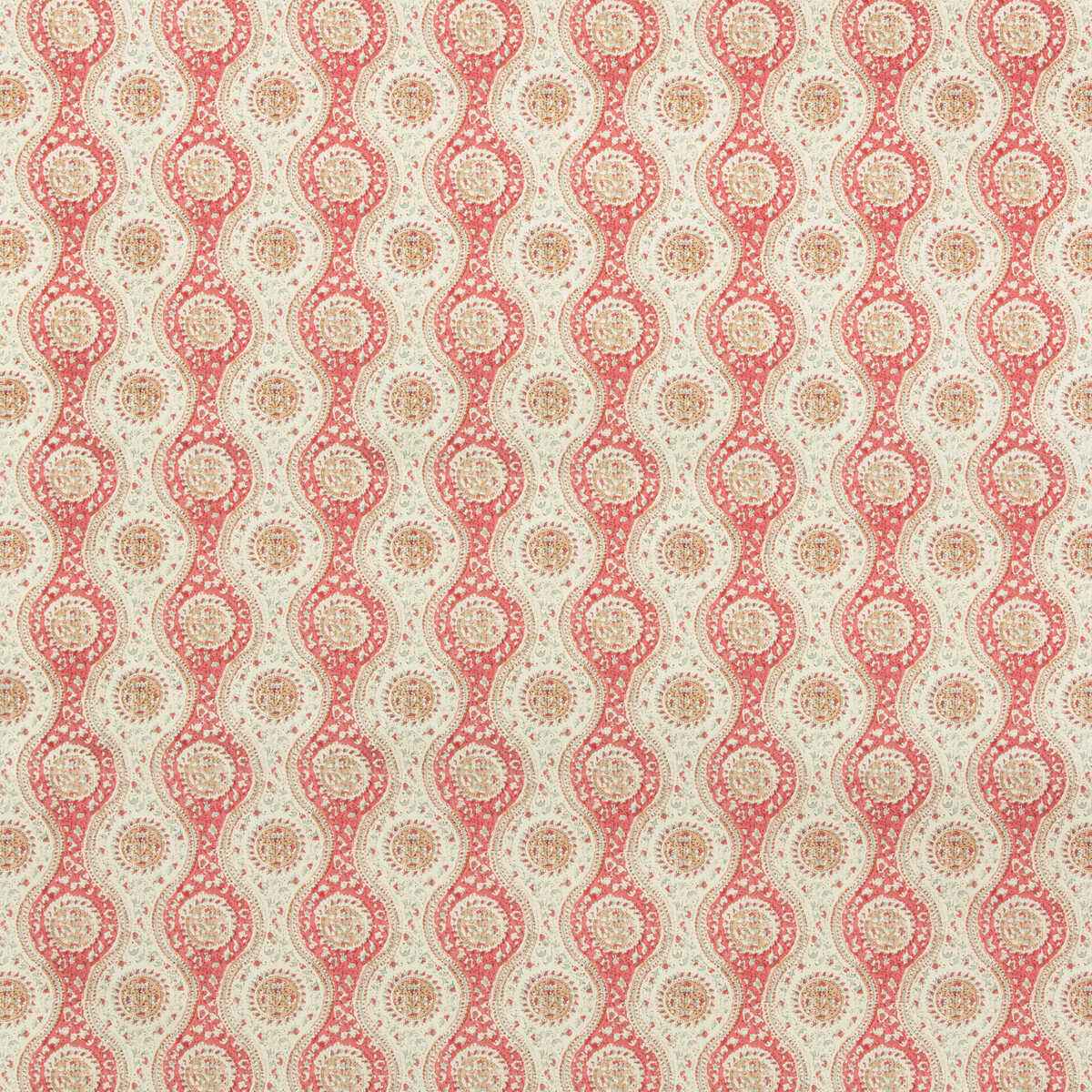 80191291960 Nadari Print Red Beige Brunschwig Fils Fabric