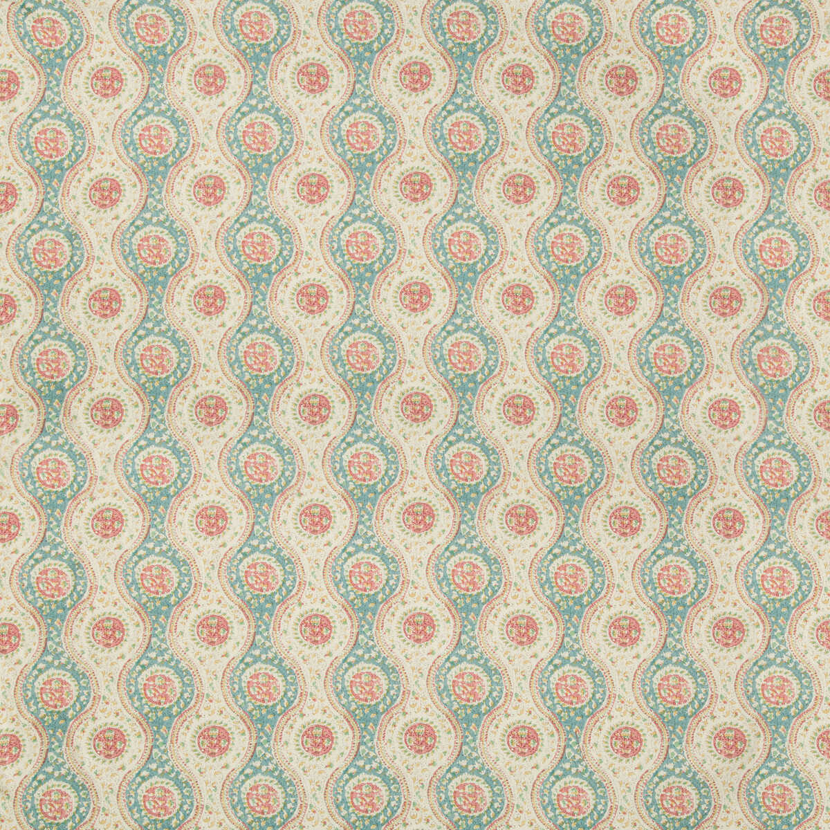 Nadari Print - Teal/Rose