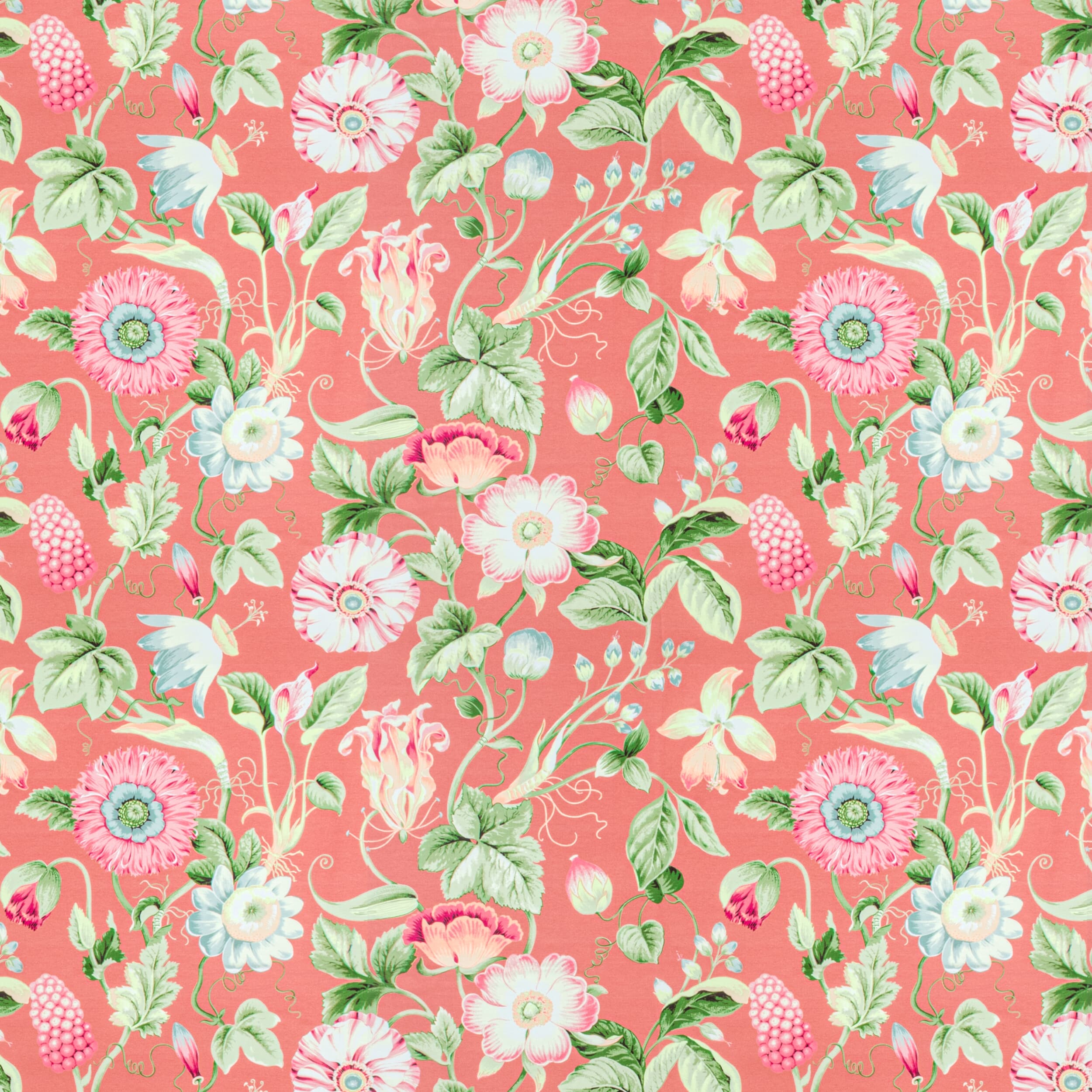 Obtuse 2 Coral by Stout Fabric