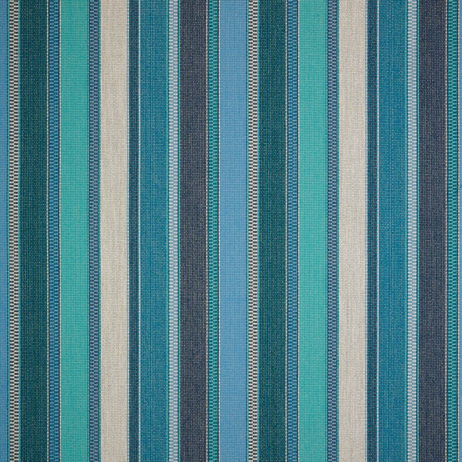 Color: Blue, Color: Blue Dark, Color: Blue Green, Color: Multi, Material: 100% Sunbrella Acrylic, Mildew Resistant: Yes, Pattern Direction: Top To Bottom, Recommended Use: Indoor Outdoor Upholstery Cushion Pillow Drapery, Warranty: 5 Year, Water Repellent: Yes, Width: 54", Type: Stripe, Pattern Direction: Up the roll, Repeat: 13.6Vx0.2H
