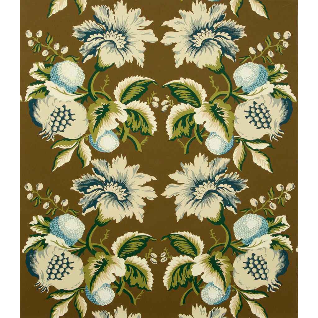 Jessup-Paper-Sepia-Indigo-Lee-Jofa-Wallpaper