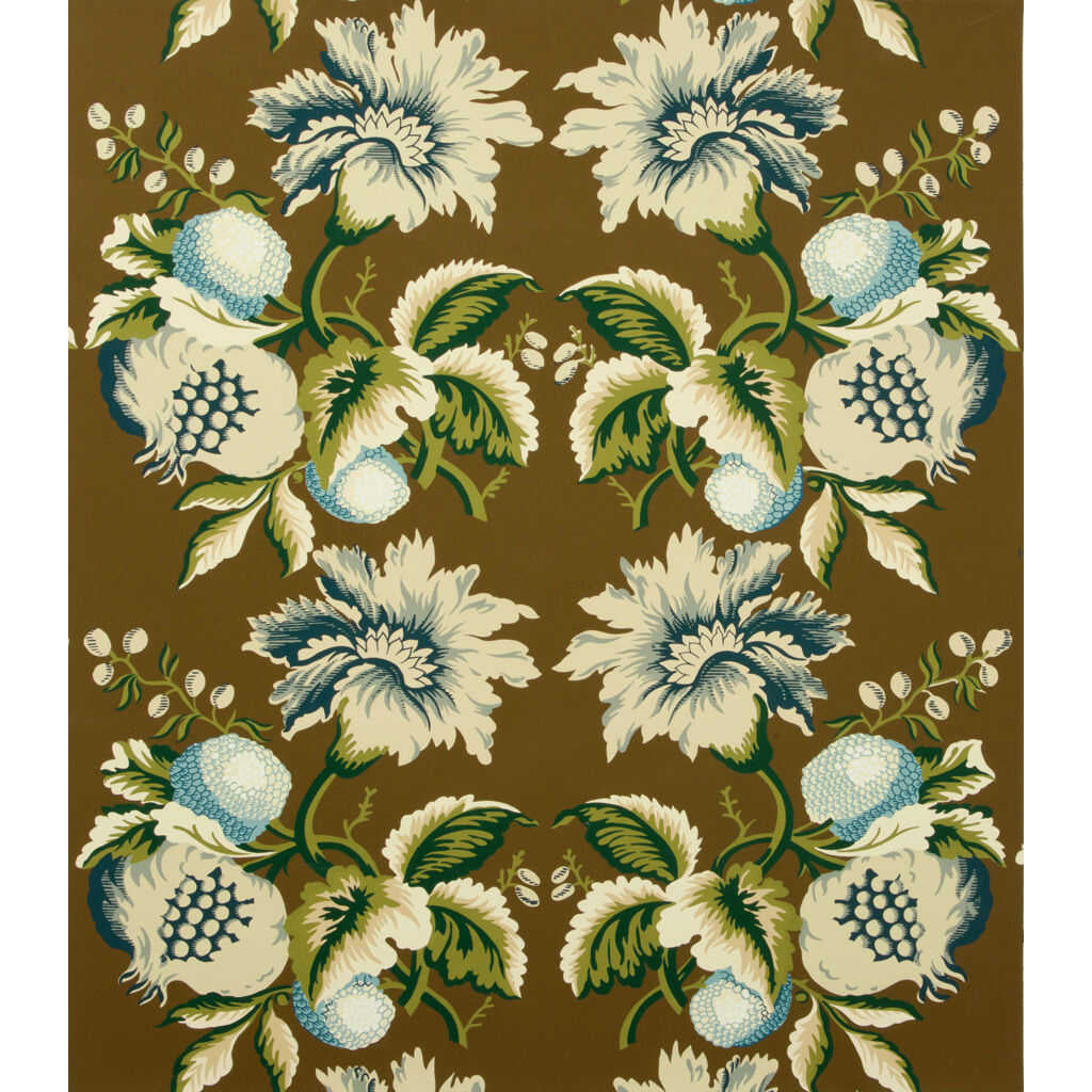 Jessup Paper - Sepia/Indigo - LEE JOFA Wallpaper