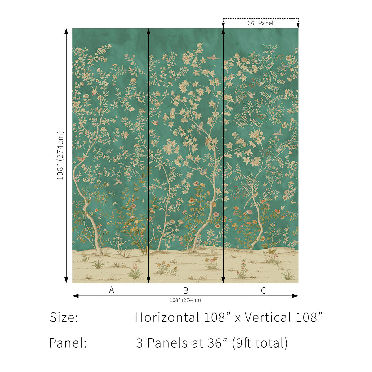 Beaujeu Wp - Teal - Lee Jofa Wallpaper