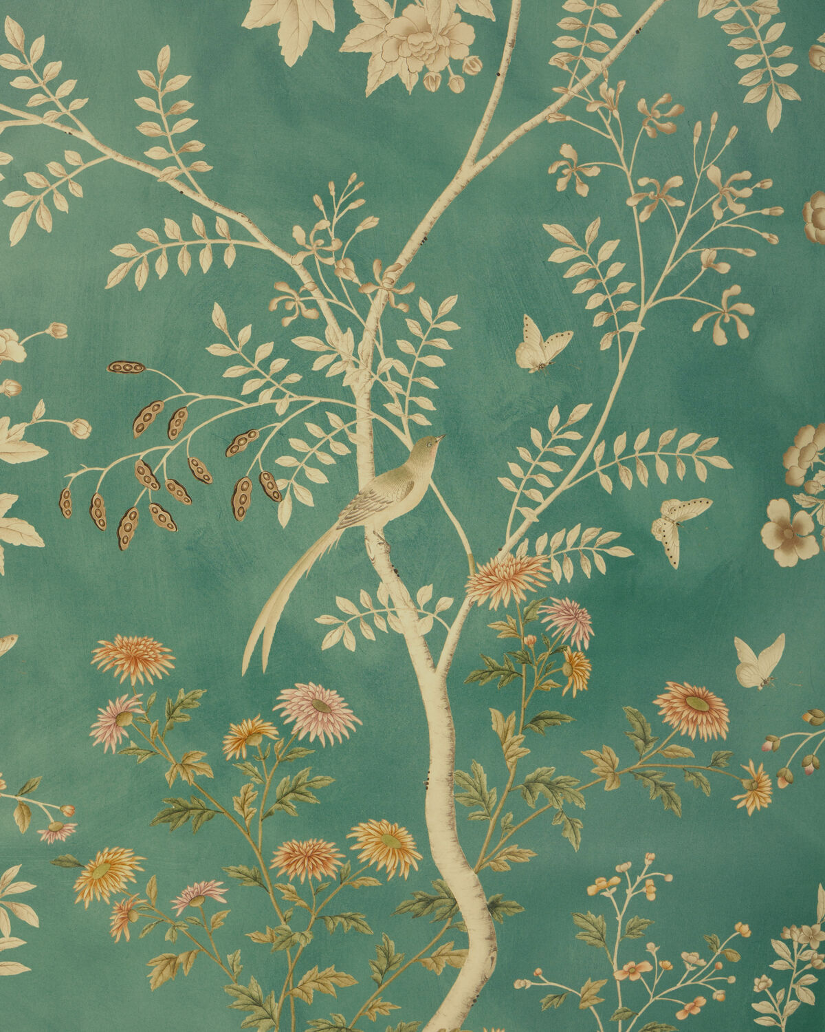 Beaujeu Wp - Teal - Lee Jofa Wallpaper