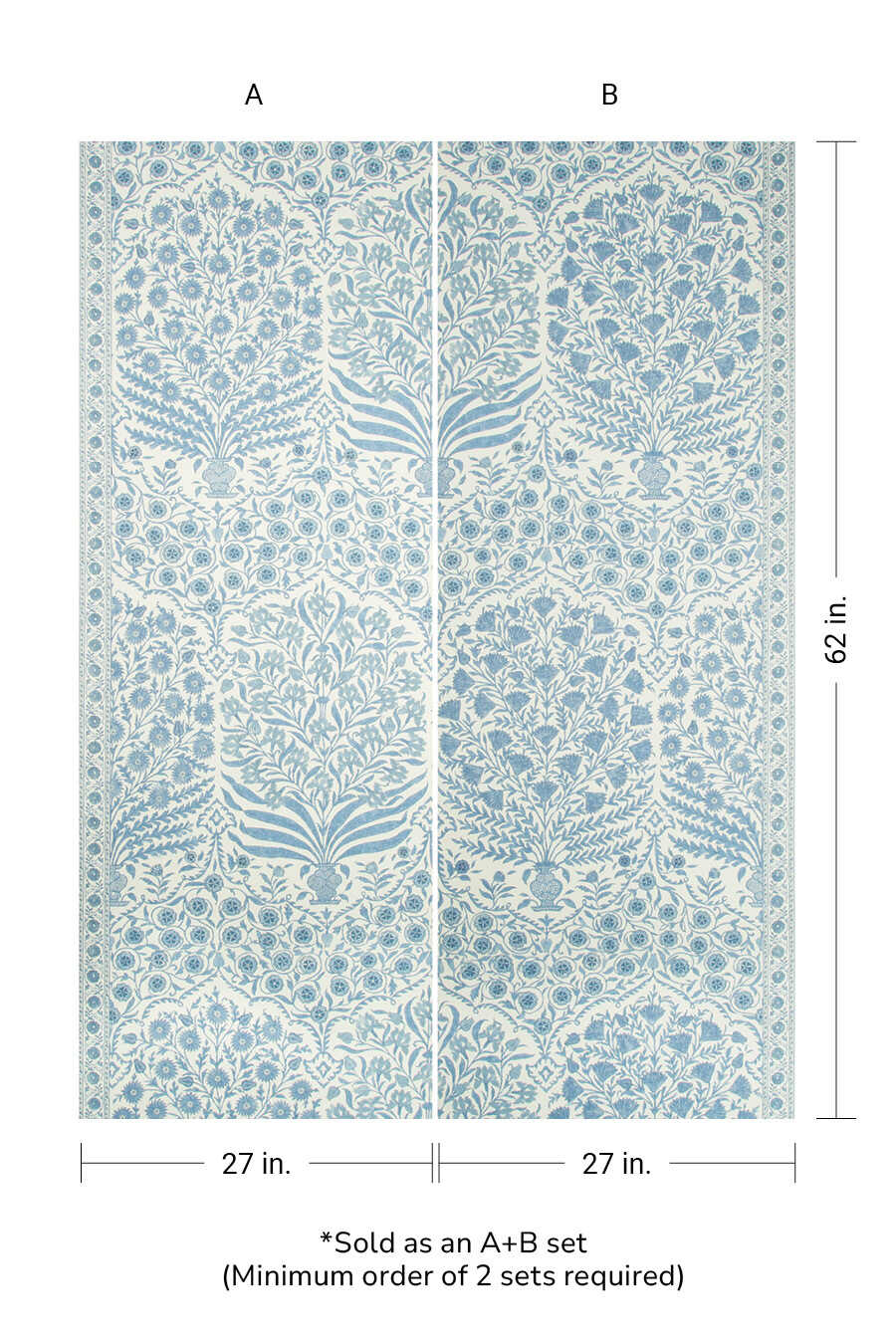 Sameera Paper - Blue/Indigo - LEE JOFA Wallpaper