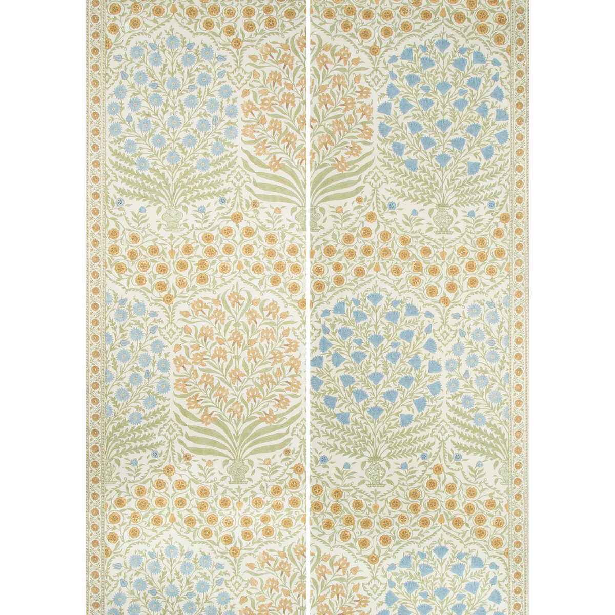Sameera-Paper-Sapphire-Gold-Lee-Jofa-Wallpaper - LEE JOFA Wallpaper