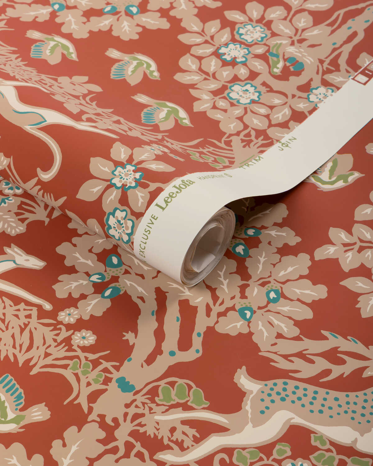 Mille Fleur Wp - Brick - LEE JOFA Papel pintado