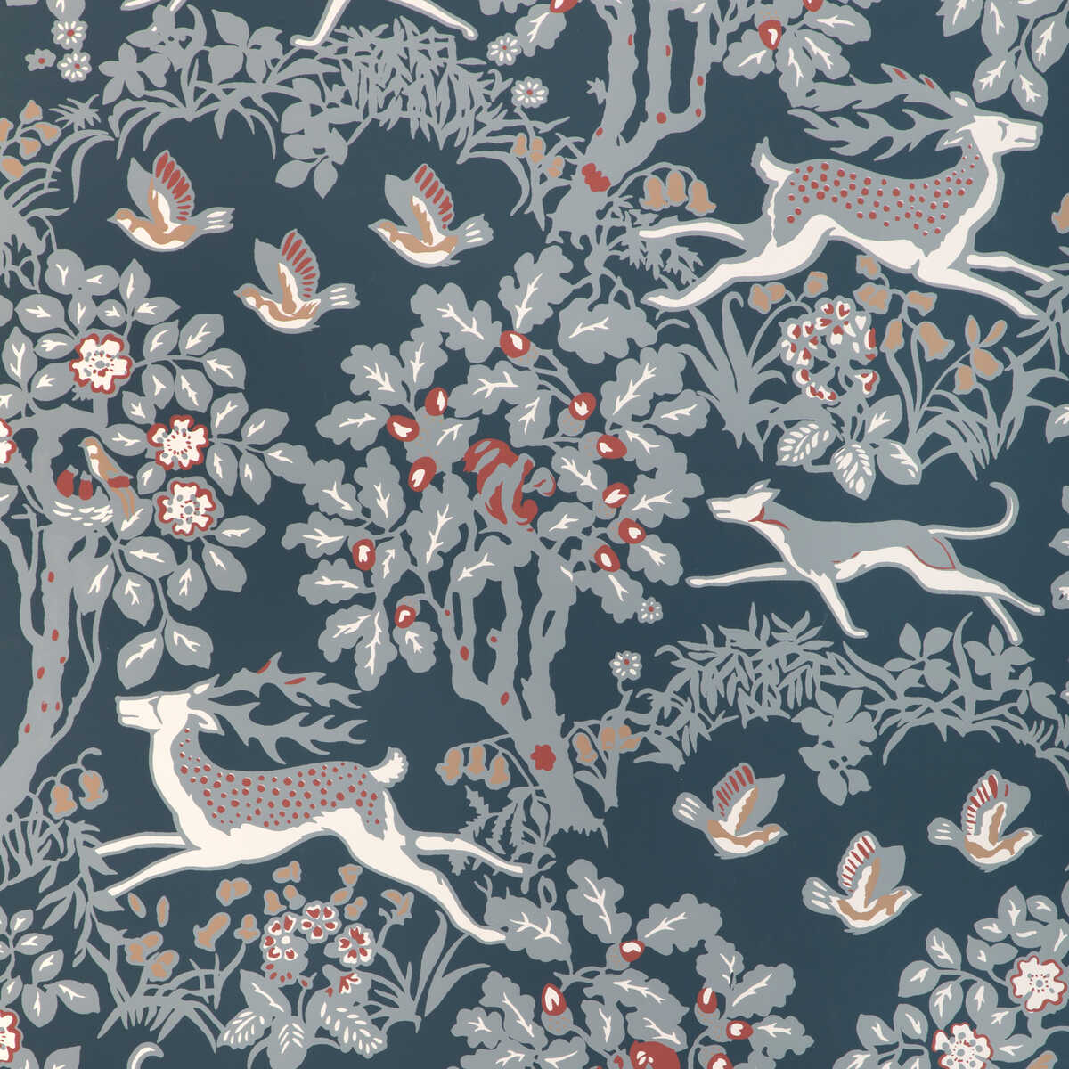 Mille Fleur Wp - Denim - LEE JOFA Papel pintado