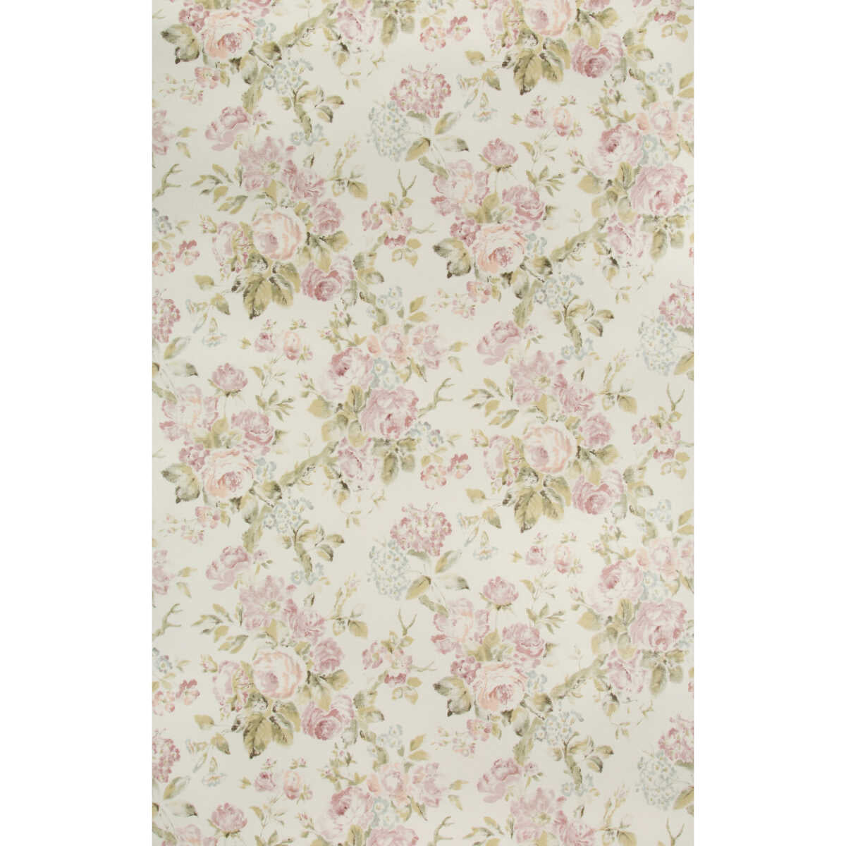 Garden Roses Wp - Lilac/Moss - LEE JOFA Wallpaper