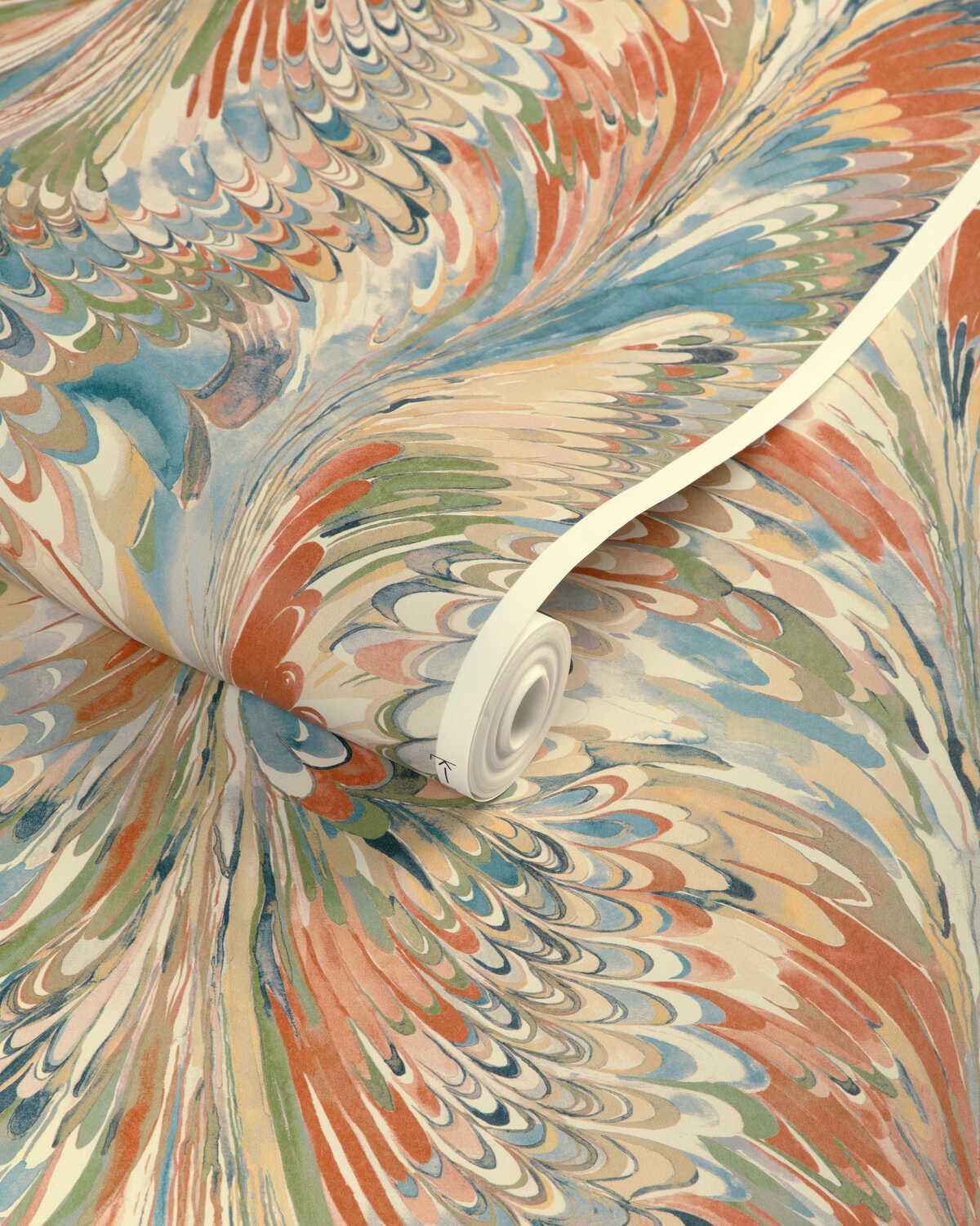 Taplow-Paper-Clay-Blue-Lee-Jofa-Wallpaper - LEE JOFA Wallpaper