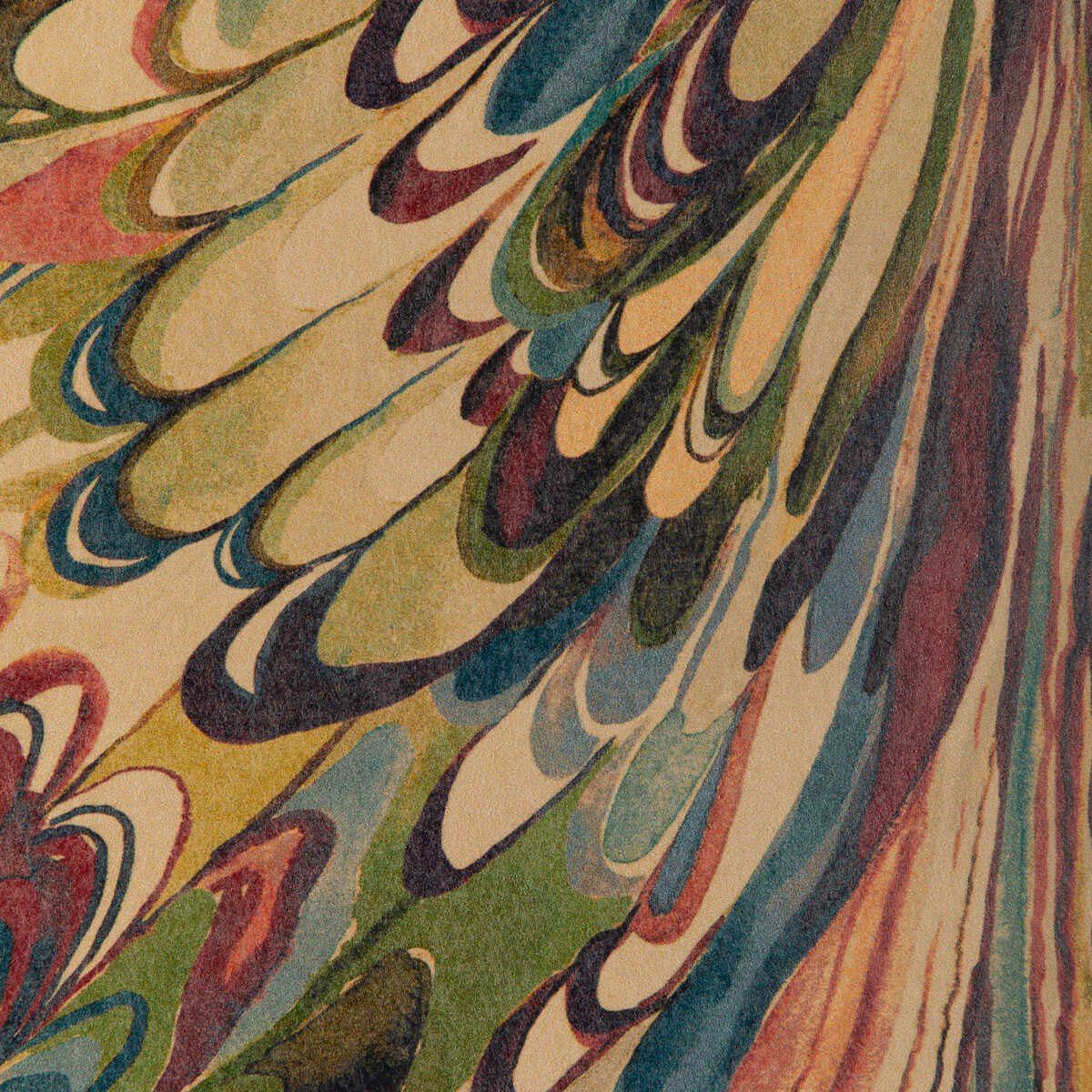 Taplow Paper - Berry/Moss - LEE JOFA Wallpaper