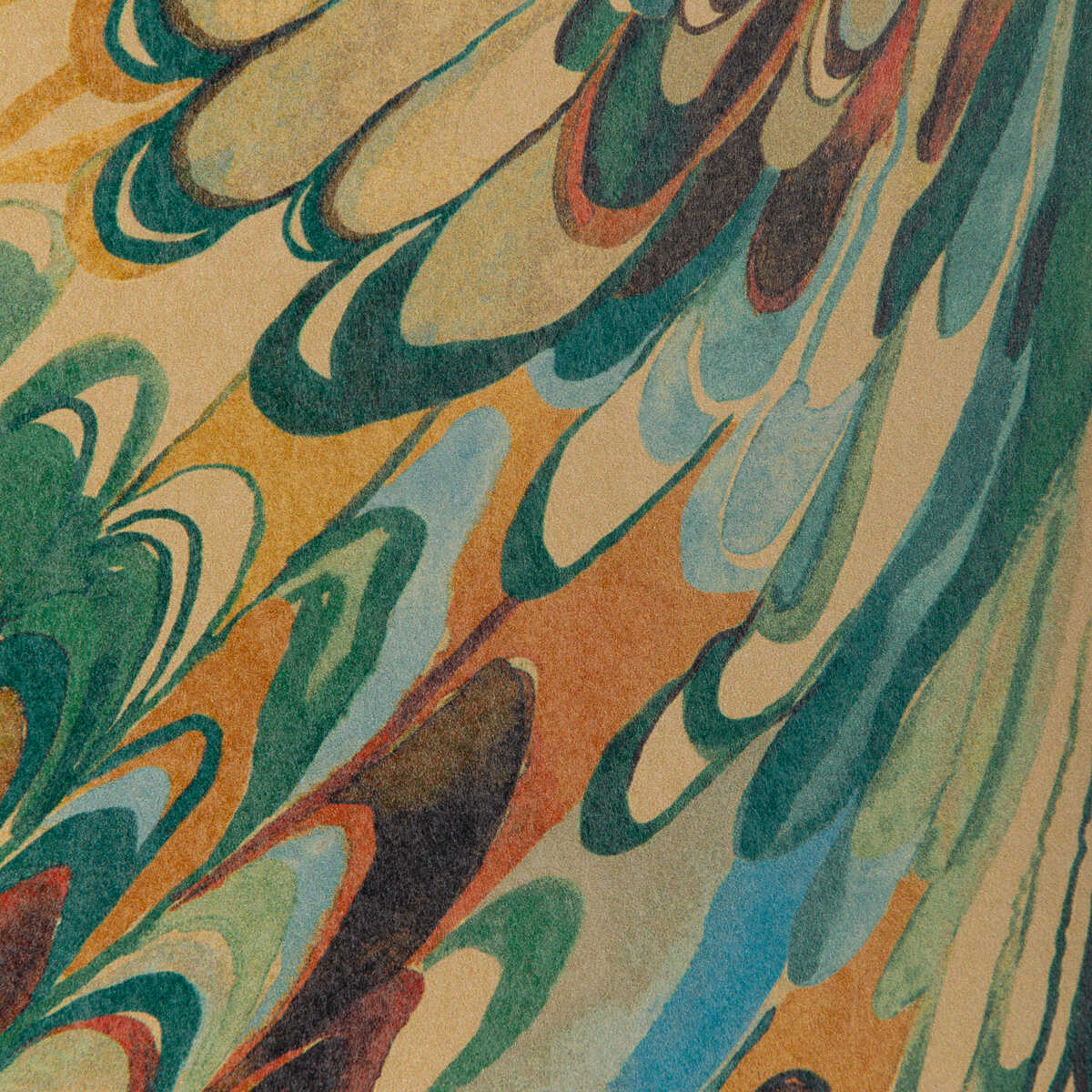 Taplow Paper - Teal/Bronze - LEE JOFA Wallpaper