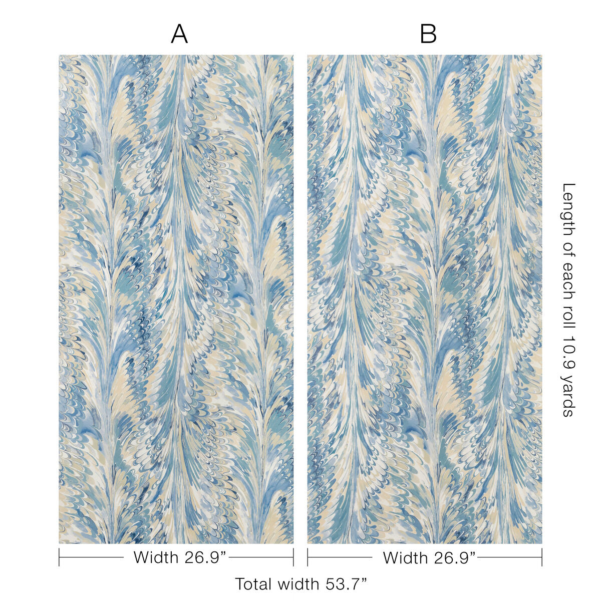 Taplow Paper - Capri/Sky - Lee Jofa Wallpaper