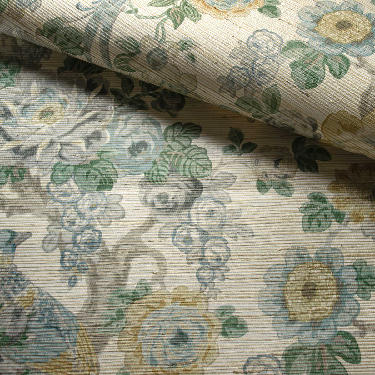 Avondale Paper - Slate/Aqua - LEE JOFA Wallpaper