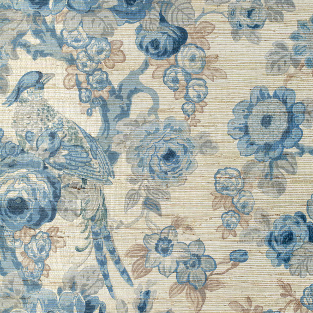 Avondale Paper - Blue/Slate - LEE JOFA Wallpaper