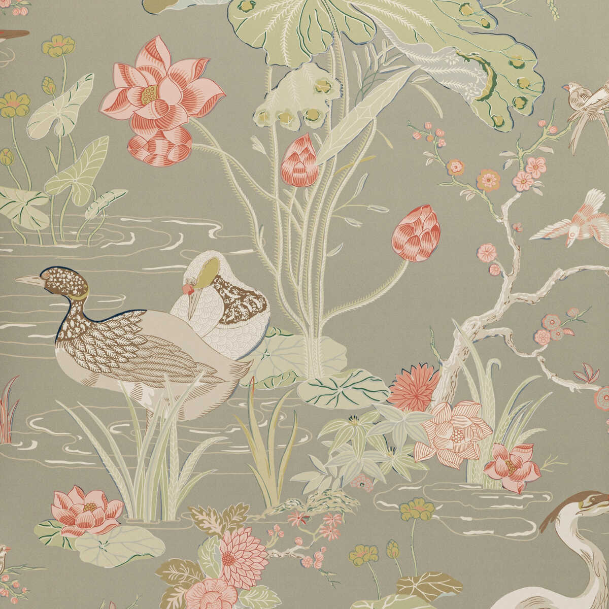 Luzon Paper - Fawn - LEE JOFA Wallpaper