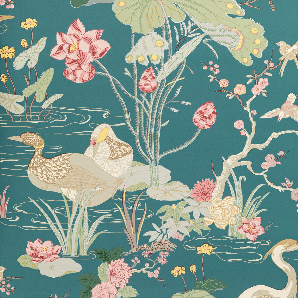 Luzon Paper - Lagoon - Lee Jofa Wallpaper