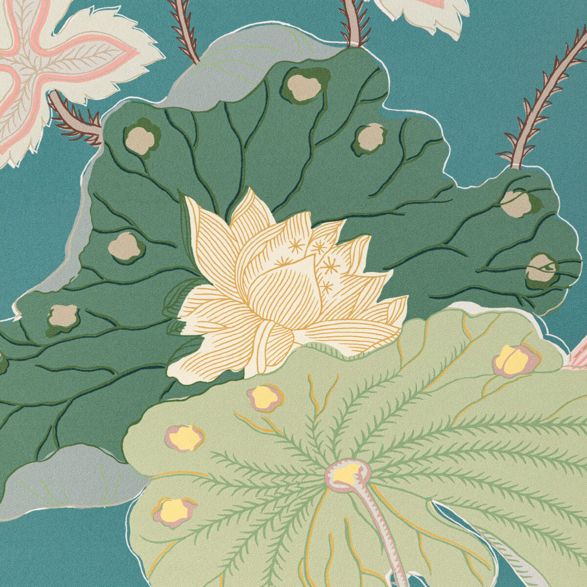 Luzon Paper - Lagoon - Lee Jofa Wallpaper
