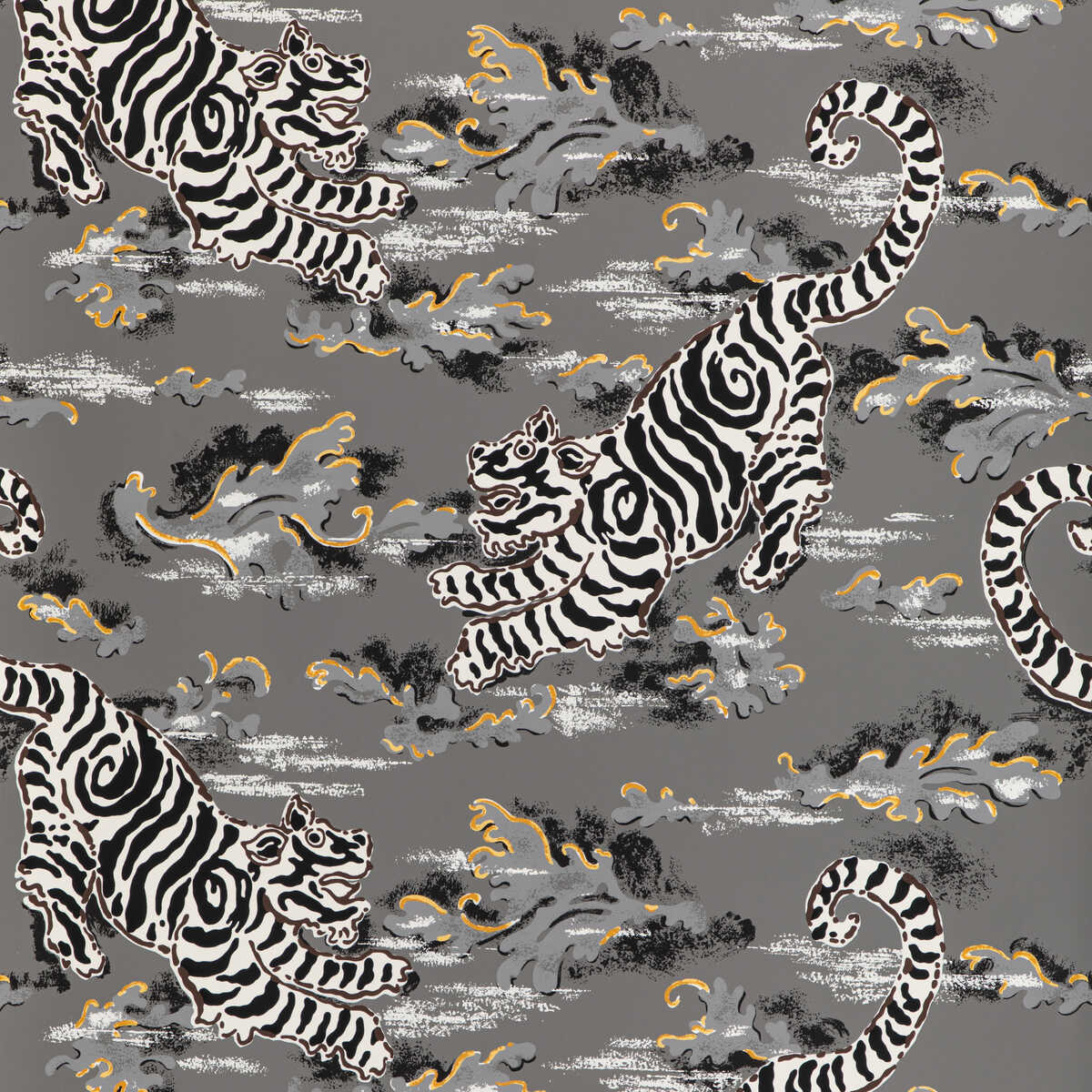 Bongol Paper - Charcoal - LEE JOFA Wallpaper
