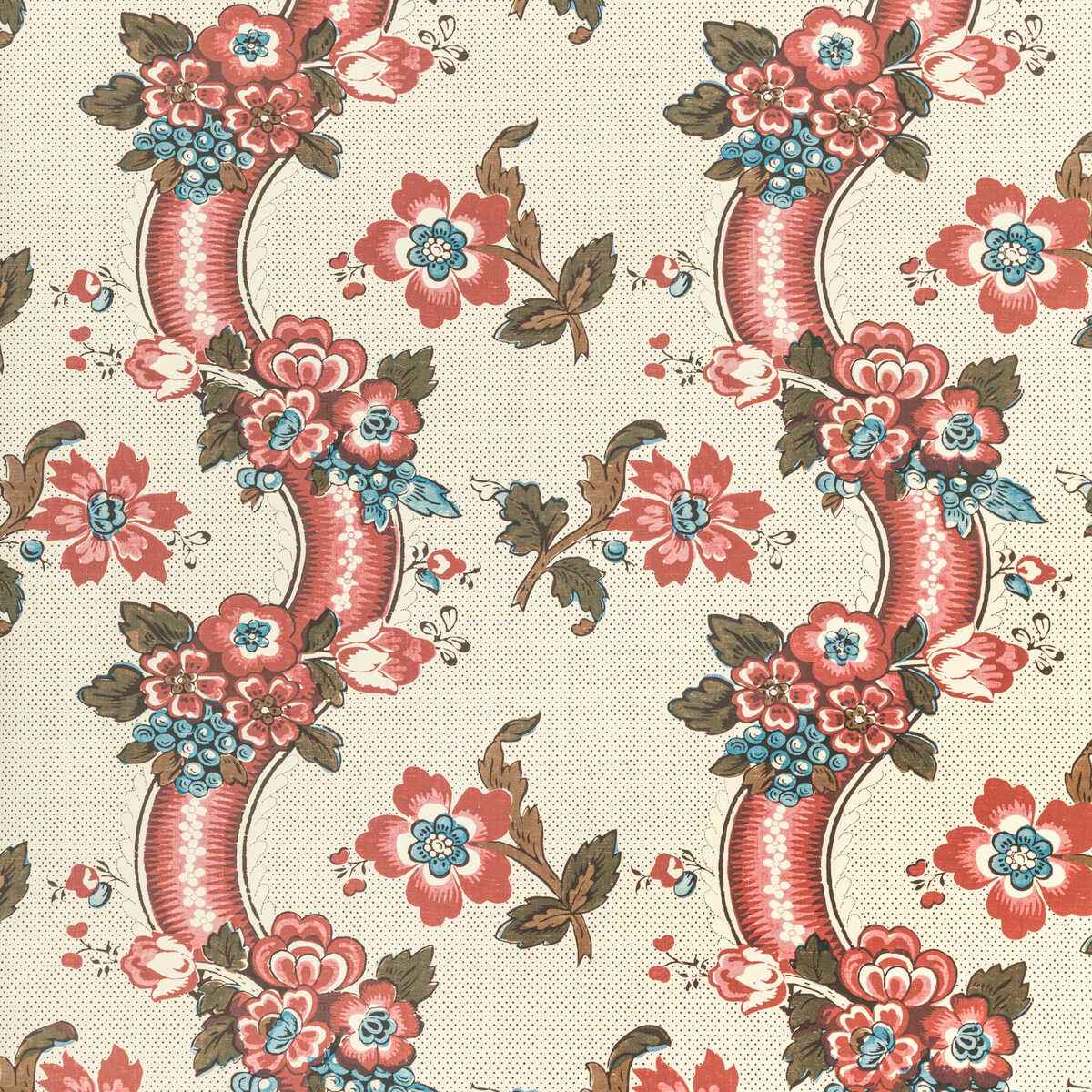 Benday-Paper-Red-Blue-Lee-Jofa-Wallpaper - LEE JOFA Wallpaper