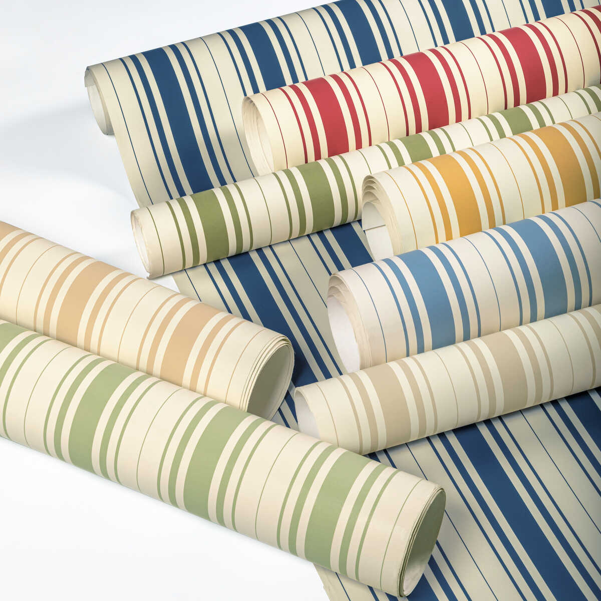Baldwin Stripe Wp - Stone - LEE JOFA Wallpaper