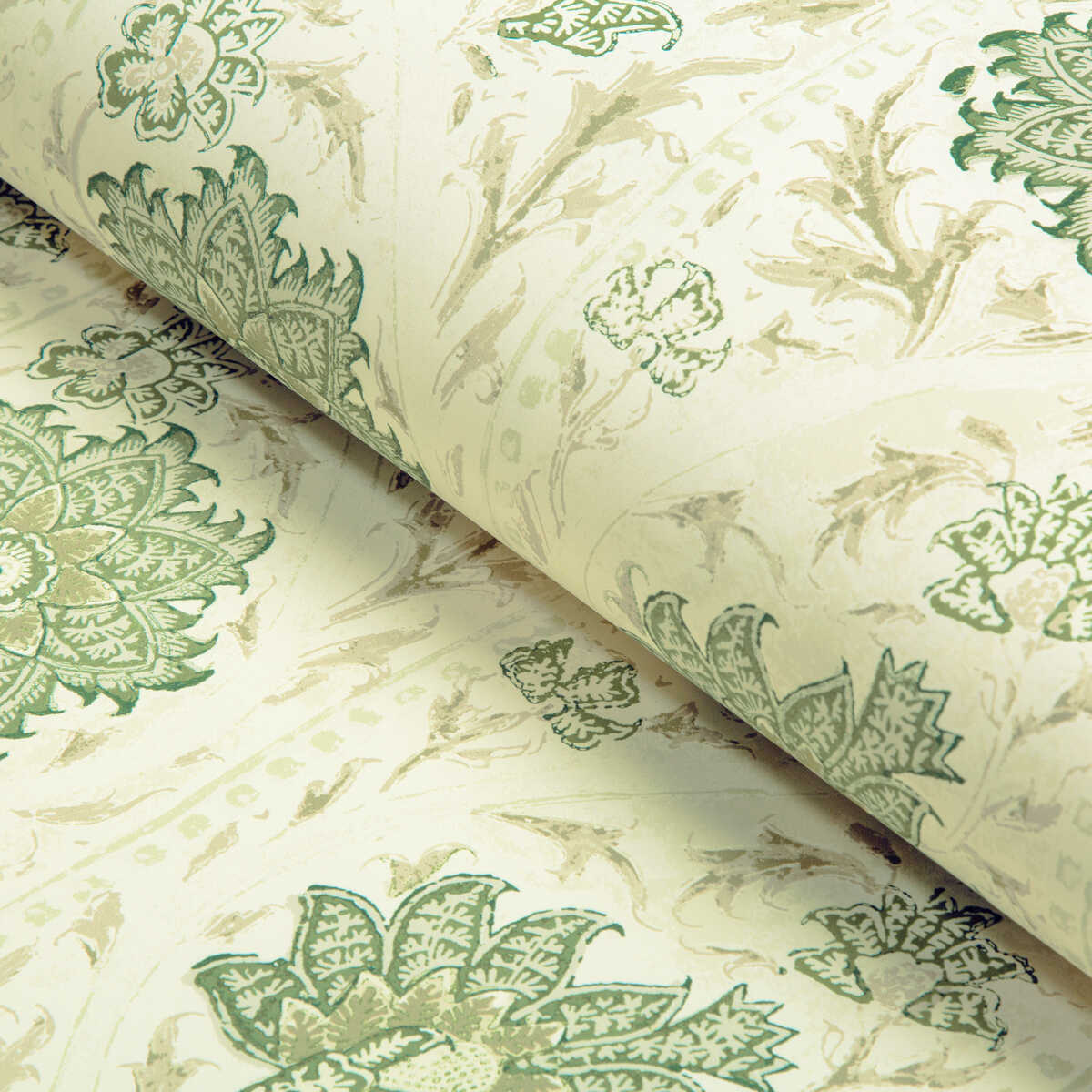 Calico Vine Wp - Greenery - LEE JOFA Papel pintado