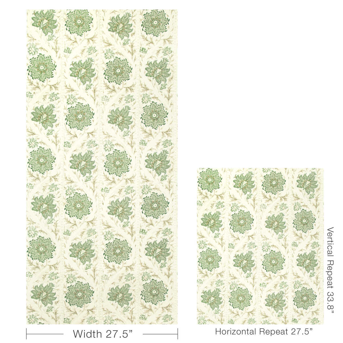 Calico Vine Wp - Greenery - LEE JOFA Papel pintado