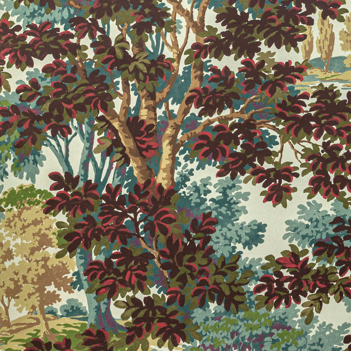 Woodland Paper - Multi - LEE JOFA Papel pintado