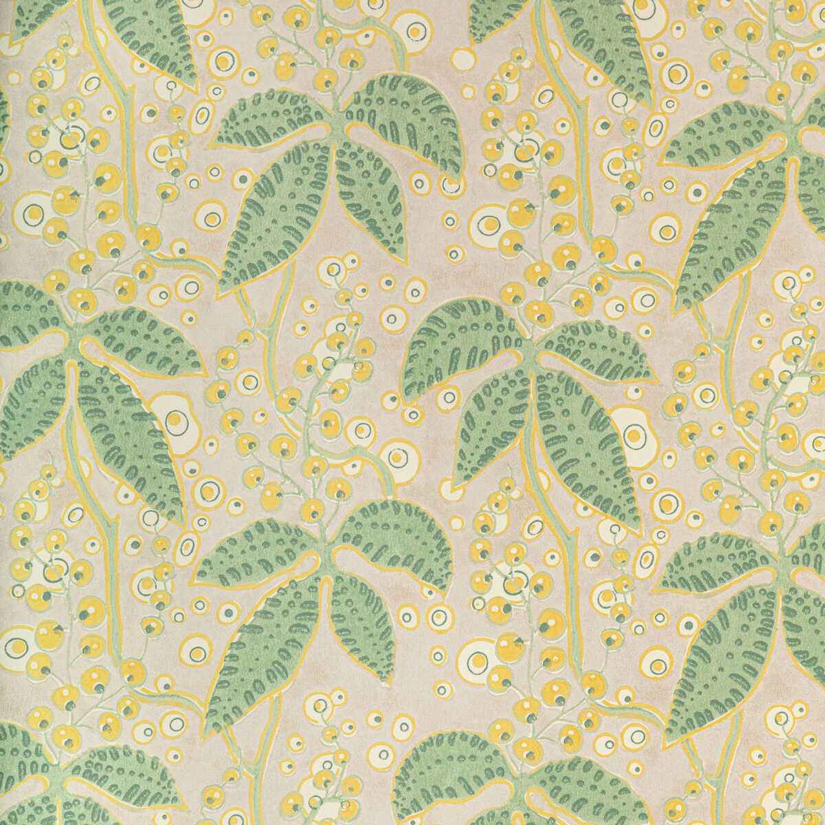 Putnam-Paper-Celery-Yellow-Lee-Jofa-Wallpaper - LEE JOFA Wallpaper