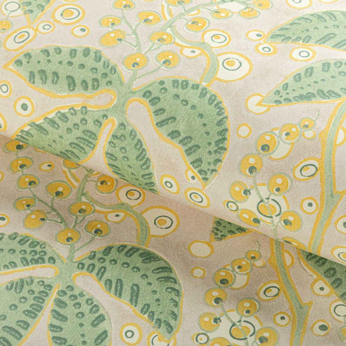 Putnam-Paper-Celery-Yellow-Lee-Jofa-Wallpaper - LEE JOFA Wallpaper