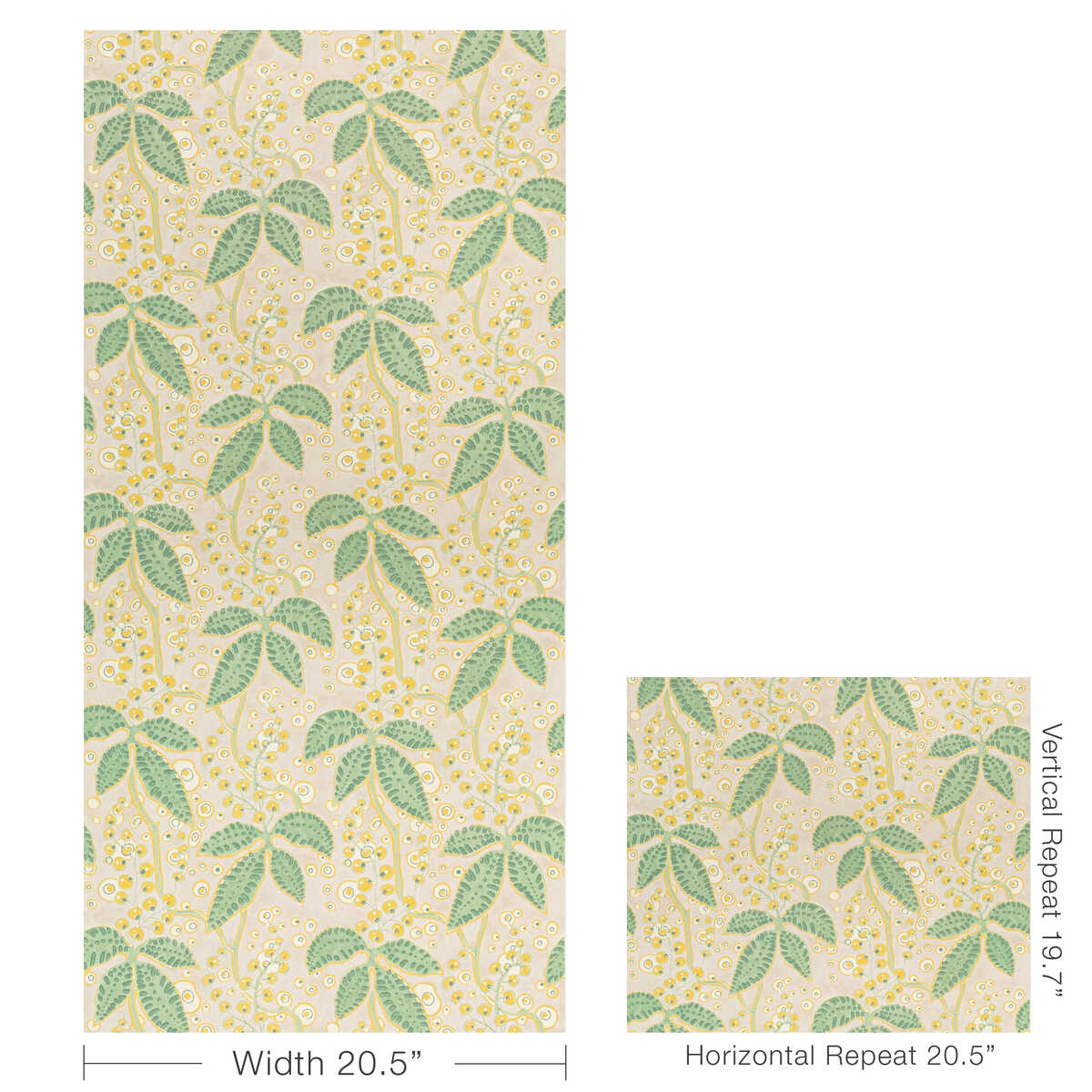 Putnam Paper - Celery/Yellow - LEE JOFA Wallpaper