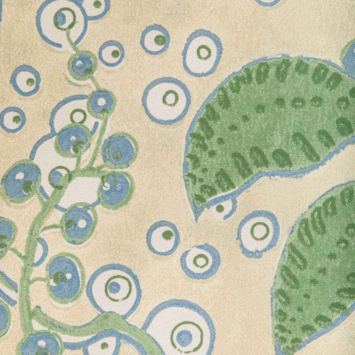 Putnam-Paper-Leaf-Blue-Lee-Jofa-Wallpaper - LEE JOFA Wallpaper