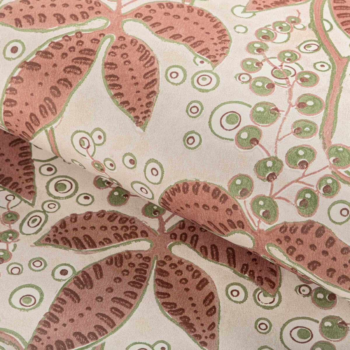 Putnam Paper - Brick/Green - LEE JOFA Wallpaper