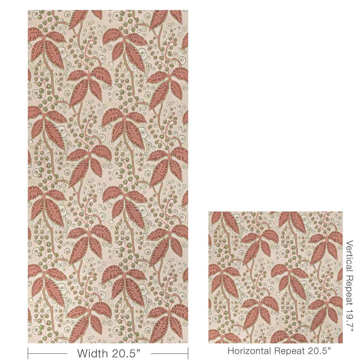 Putnam-Paper-Brick-Green-Lee-Jofa-Wallpaper - LEE JOFA Wallpaper